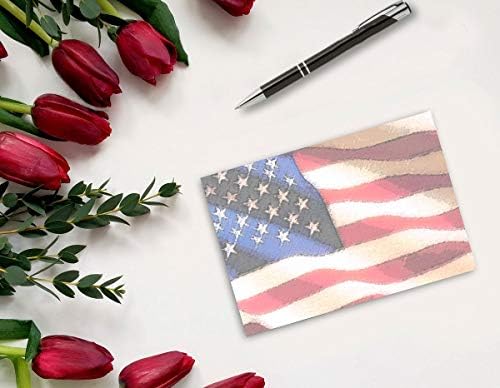 Hazafias Képeslapok - 50 Csomag Minden Alkalomra Képeslapok - Amerikai Zászló Hazafias Képeslapok (Zászló)