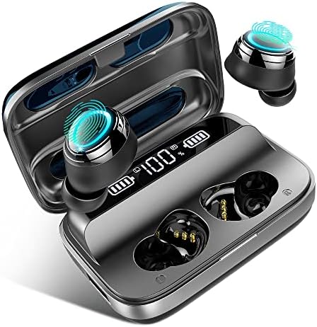 Motast Vezeték nélküli Fülhallgató, Bluetooth 5.1 Fülbe 140H Játékidő Bluetooth-HiFi Sztereó Fejhallgató zajszűrős Vezeték nélküli
