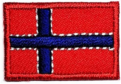 Kleenplus 3pcs. 0.6X1.1 HÜVELYK. Mini Norvég Zászló Javítás Taktikai Katonai Zászló Appliqués Foltok Világ Ország Zászló Hímzett