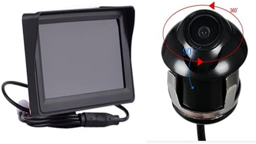 A 4,3 - os Monitor Képernyő Tolató Autó Visszapillantó Kit w/ 360° Állítható Biztonsági Kamera