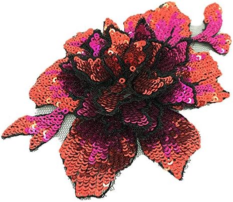 Rose Flitterekkel Díszített Három-Dimenziós Csipke Gallér Virág Csokrot Dekoltázs DIY Applied Ruha Javítás Csipke Tartozékok