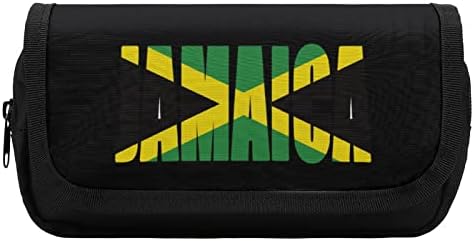 Jamaikai Ország Zászlóját, tolltartó, Dupla Zip Toll, Táska, Nagy Kapacitású tolltartó Írószer Táska, Otthon, Irodában