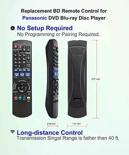 JISOWA Univerzális Panasonic Blu ray DVD Lejátszó Távirányító Csere N2QAYB000508 DMP-BD45 N2QAYB000378 DMP-BD30 DMP-BD60 DMP-BD65