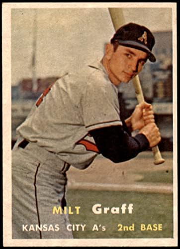 1957 Topps 369 Milt Graff Kansas City Atlétika (Baseball Kártya) EX Atlétika