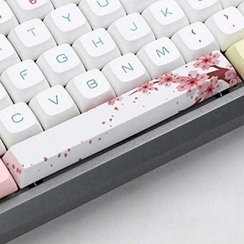 Mugen Egyéni Fehér Rózsaszín cseresznyevirág 6.25 u Szóköz Keycap Cherry MX Kapcsolók - Illeszkedik a Legtöbb Mechanikus Gaming-Billentyűzet