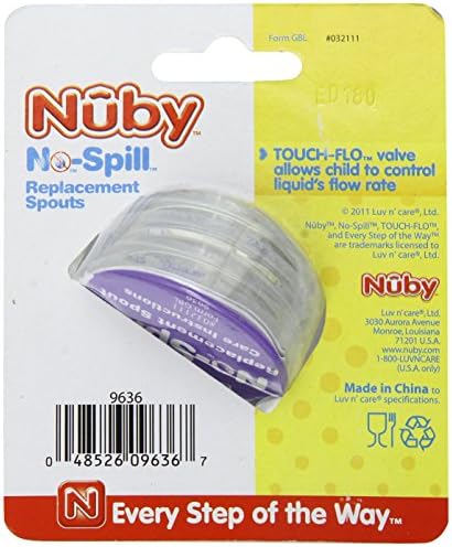 Nuby 2 db-os Csomag Csere Szilikon Kifolyócsövek, Válasszuk a lehetőséget, Nuby Csésze