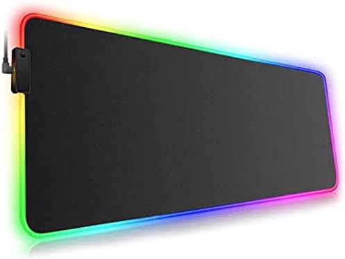 RGB LED Gaming Mouse Pad | Nagy Gaming Mousepad | Gaming Mouse Mat Játék Ajándékok | Bemutatja a Játékosok | 31.5x11.8in