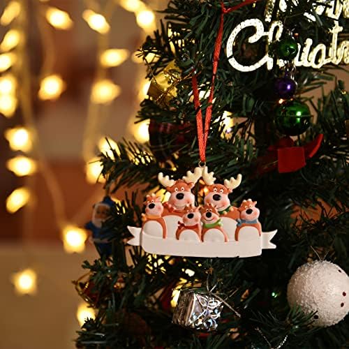 Karácsonyfa Dísz 2021 Személyre Szabott Rénszarvas Családi Aranyos Pár Szarvast Csillogó Santa HatTradition Rudolf Válogatott Karácsonyi