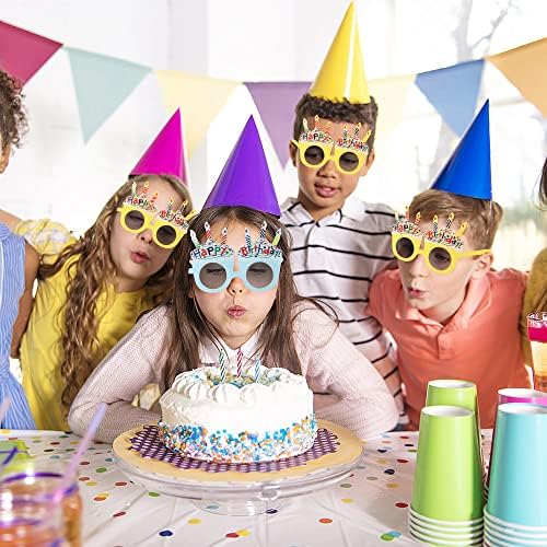 VGSEBA Szülinapi Szemüveg, 2 Pár Vicces Születésnapi Party Szemüveg Fotó Kellékek Gyerekeknek, Felnőtteknek, Party Kellékek, Boldog