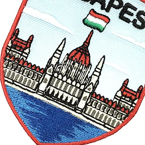 Egy-EGY - Magyarország, Budapest, Pajzs, Hímzés,+Magyarország Ország Zászlót, Főváros Javítás, Európa Utazási Ajándék Választás,