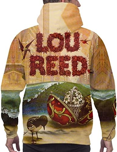 BuckDEric Lou Reed Kapucnis Férfi Alkalmi Edzés Felsők Hosszú Ujjú Pulóver Kapucnis