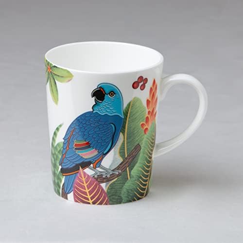 Grace Teaware porcelán Kávé, Tea, Bögrék 12 Unciás, Válogatott Készlet 4 (Birds of Paradise)