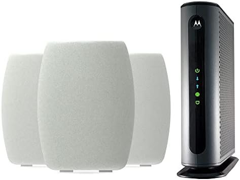 Motorola K14 WiFi 6e Háló (3 Csomag) + MB8600 Kábel Modem Bundle - Jóváhagyásra a Comcast Xfinity, Cox Gigablast, Spektrum