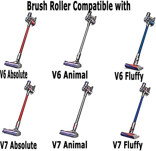 Yonice Roller Ecset Roll Bar Kompatibilis Dyson V6-os, Régi V7 Porszívó,Kefe Csere Tekercs Bár Part No. 966821-01, 966084-01
