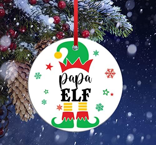 godblessign Papa Elf Karácsonyi Dísz Vicces 2021 Újdonság Ünnepi Fa Dekoráció Santa ' S Little Elf Kerámia Ajándéktárgy Legjobb Téli Dekoráció
