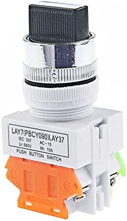 MODBAND LAY37 22mm Rotary Switch 2/3 Pozíció Gomb Rotary 1NO/1NC, valamint 2NO Rotary Switch DPST Reteszelő Kapcsoló 660V Ui