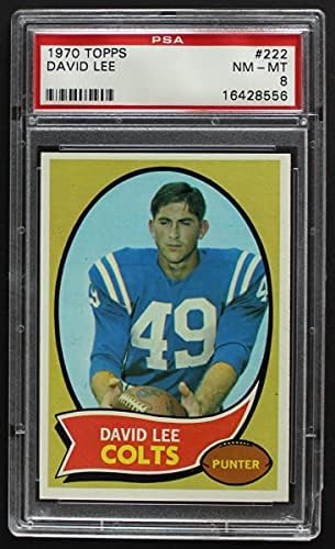 1970 Topps 222 David Lee Baltimore Colts (Foci Kártya) PSA a PSA 8.00 Colts Floridai