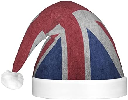 Szomorú Egyesült Királyság Zászló Vicces Felnőttek Plüss Télapó Sapka Fény Karácsonyi Kalap Női & Férfi Karácsonyi Ünnepi Kalap