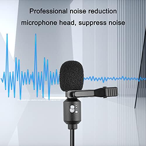 Könnyű Hood 3,5 mm-es Elektret Kondenzátor Csiptetős Mikrofon Okostelefonok DSLR Kamerák PC képfelvétel készítése, valamint Interjú