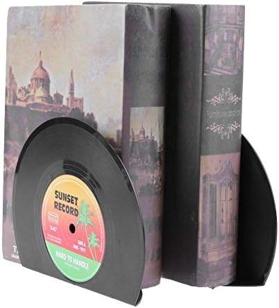 Whitelotous 2db Regény Retro Klasszikus Rekord Mini Bookend Könyv Asztal Polcok Tartók Iskola Ajándék