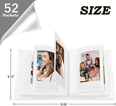 52 Zsebbel Mini Albumot a Fujifilm Instax Mini Instant Film, Polaroid Snap, Z2300, SocialMatic Azonnali Kamerák & Zip Azonnali Nyomtató