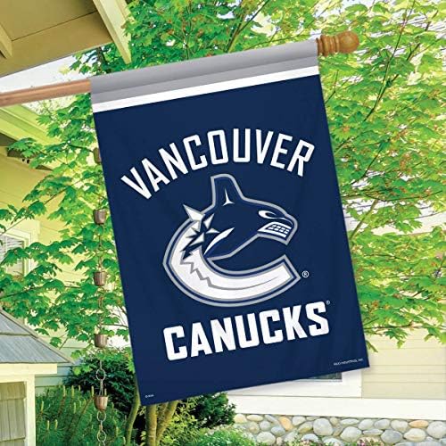 Vancouver Canucks Ház Zászló Jégkorong Engedélyezett 28 x 40