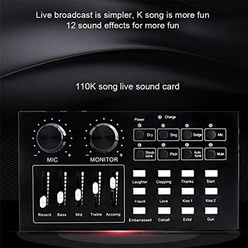 XXXDXDP hangkártya Mixer Sztereó Mikrofon Hangszóró Éneklés, Játék, Fejhallgató Élő Streaming Számítógép Pc