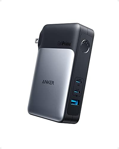 Anker 733 Power Bank (GaNPrime PowerCore 65W), 2-az-1-Hibrid Töltő, a 10 000 mAh 30W USB-C Hordozható Töltő 65W Fali Töltő, Működik iPhone
