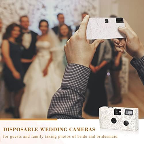 10 Csomag Eldobható Fényképezőgép Esküvői Ömlesztett, 34mm Színes Filmek egyszer használatos Fényképezőgépet Tömeges Flash