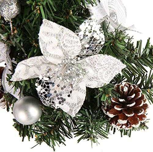 Amosfun 2db Mini karácsonyfa Mesterséges karácsonyfa Csillogó Labdát Csillag Díszek Karácsonyi Asztal Dekoráció Ünnepi Dekoráció