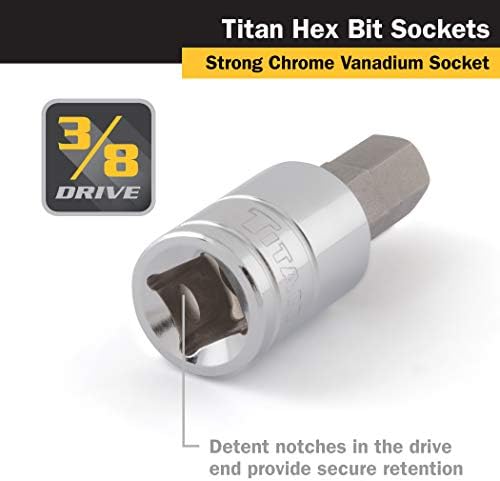 Titán 15660 3/8 Colos Meghajtó x 3/8-Es Hex Bit Foglalat