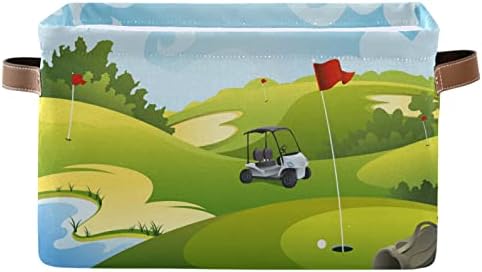 FZDXZJJ Sport a Golf Labdát Tároló Kosár Ládákat, Dekoratív Kosarak Tároló Doboz Összecsukható a Tárolás Kockák Szervező fogantyúval