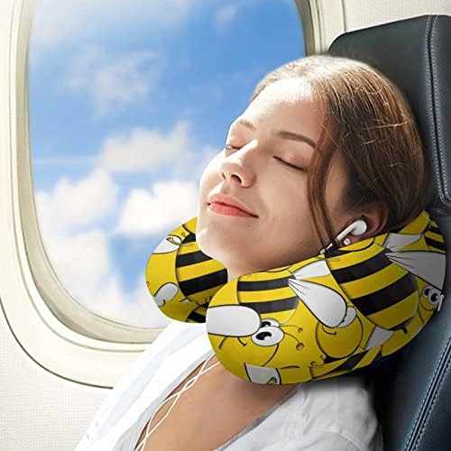 Rajzfilm Méh Utazási Nyak Párna Memory Foam Repülés Fejtámla Alszik Támogatást Fejét a Repülő Autó Office Home