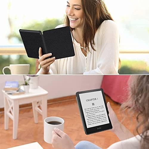 JNSHZ Mágneses Smart Cover a 2021 Új Kindle Paperwhite 5 Fedél 6.8 Colos könnyűfém Esetben az Auto Wake/Sleep - Ég Kék,Narancs