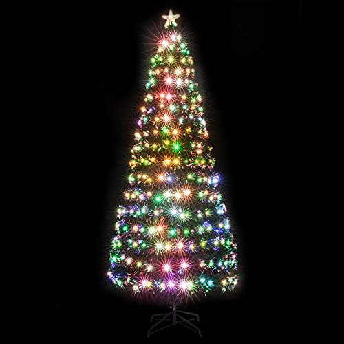 7.5 FT Optikai karácsonyfa 260 LED Lámpák & 260 Ágak