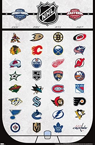 Tendenciák a Nemzetközi NHL-Liga - Logók 22 Fali Poszter,Hálószoba
