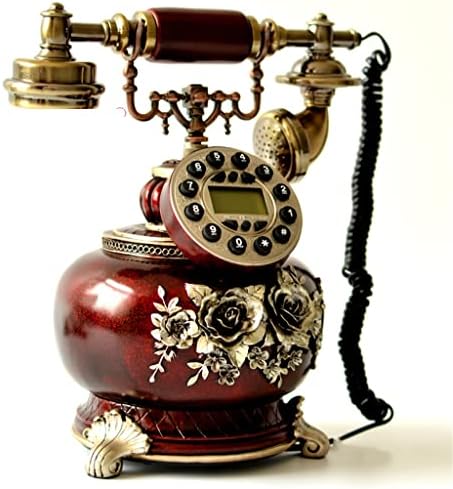 MMLLZEL Antik Telefon Kézműves Vintage Fém Vezetékes Haza Dekoratív Dísz Telefon