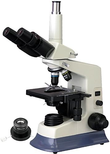 AmScope T590A-DK Szakmai Összetett Trinocular Mikroszkóp, WF10x, valamint WF16x Szemlencse, 40X-1600X Nagyítású, Nagy Kontrasztú Célok, Brightfield/Darkfield,