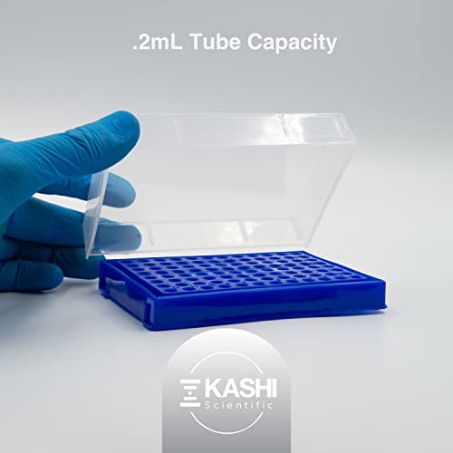 Kashi Tudományos 96 Hát PCR Cső Állvány 0.2 mL-es PCR PCR Cső, Lemez, 8x12 PCR Cső Állvány [3 Állványok]