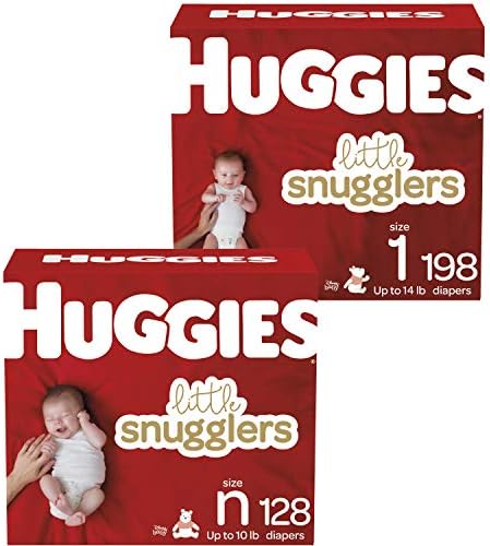 Újszülött Pelenka (128ct) & Méret 1 (198ct), Huggies Little Snugglers
