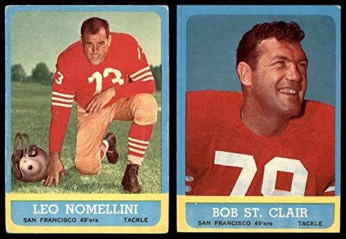 1963 Topps San Francisco 49ers Csapata Meghatározott San Francisco 49ers (Set) VG+ 49 -