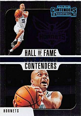 2018-19 Panini Versenyző Hall of Fame Versenyző 2 Tony Parker Charlotte Hornets NBA Kosárlabda Trading Card