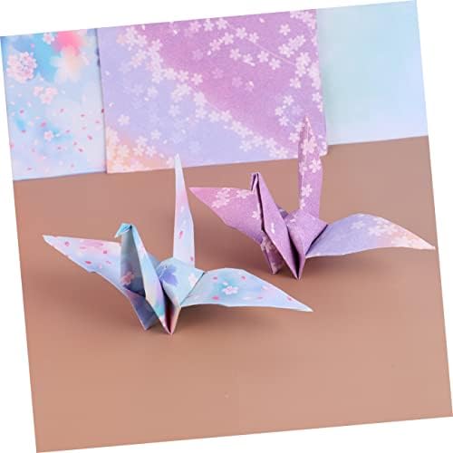 Tofficu 2db Fold Origami Papírokat, Kézzel készített DIY Papír Kezét Kézműves Lap Origami Papír Gyerekeknek Kétoldalas Origami Papír
