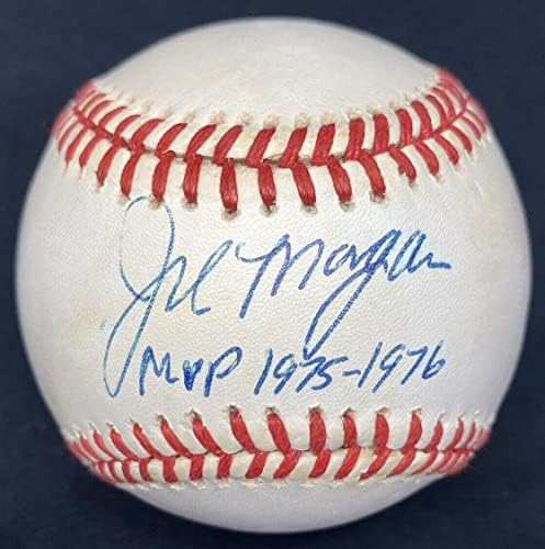 Joe Morgan 1975-1976 MVP Aláírt Baseball SZÖVETSÉG - Dedikált Baseball