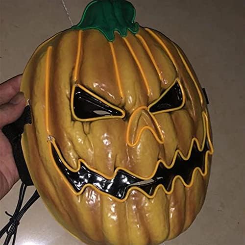 Halloween maszk LED fénycső tök stílus horror EK izzó maszk dekoráció