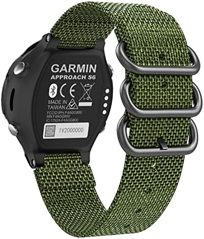 EKINS 15mm Sport Nylon Watchband Szíj, A Garmin Megközelítés S6 Okos Óráját A Garmin Forerunner 735XT/220/230/235/620/630 Vigyázz Zenekar