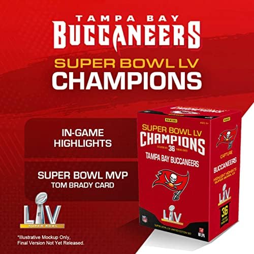 2021 Panini Super Bowl LV Tampa Bay Buccaneers-Bajnokság Set - 36 Kártyák Per Doboz