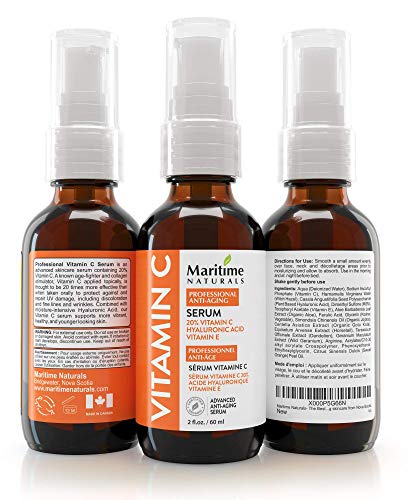 Kanada Prémium 60ml C-Vitamin Szérum hialuronsav & E-Vitamin-Hidratáló - Csökkenti az öregedés jeleit, azáltal, hogy csökkenti a ráncokat,
