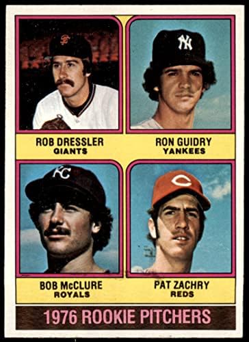 1976 Topps 599 Újonc Kancsók Ron Guidry/Rob Dressler/Bob McClure/Pat Zachry Kansas City Óriások/Yankees/Királyi/Vörösök (Baseball