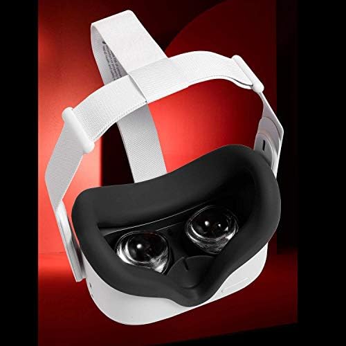 Topcovos Legújabb VR Szilikon Interfacial Fedezni Oculus Quest 2 Arcát Megvédeni a Bőr Sweatproof Lightproof Anti-Szivárgás